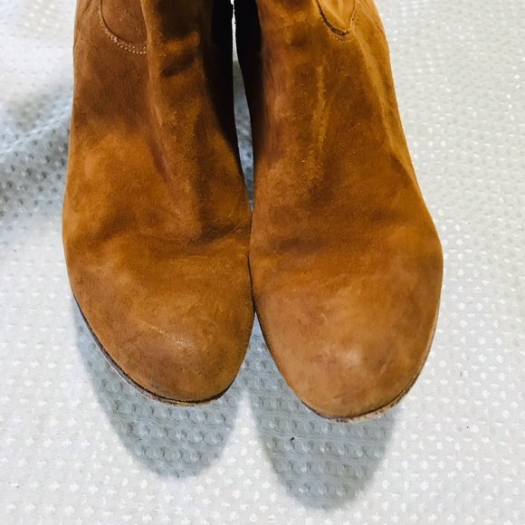 Free People Dakota Suede Brown Slouch Block - Picture 6 of 16